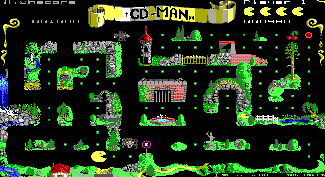 cd-man small DOS games